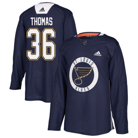 Adult Authentic St. Louis Blues Robert Thomas Blue Practice Official ...